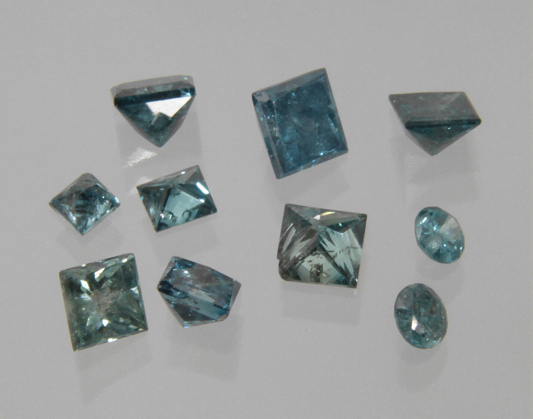 Konvolut Diamantcarrees von 1,07ct