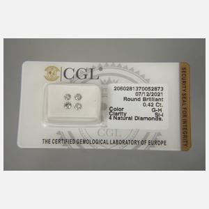 Konvolut Brillanten von zusammen 0,42 ct