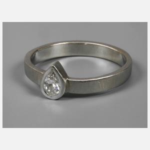 Damenring mit Diamant