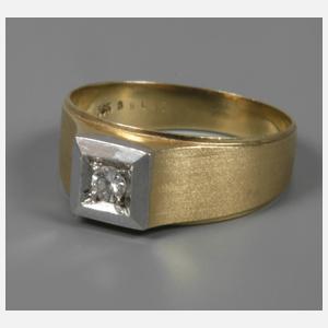 Herrenring mit Brillant