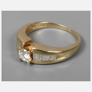 Damenring mit Diamantbesatz