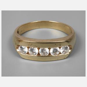 Damenring mit Steinbesatz