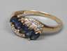 Damenring mit Saphiren