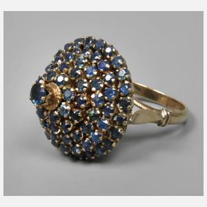 Damenring mit Saphiren