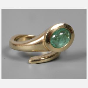 Damenring mit Smaragd