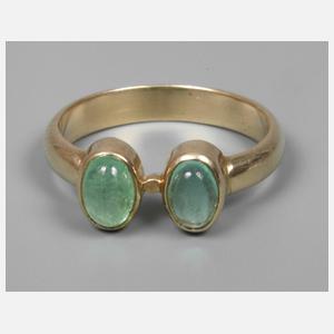 Damenring mit Smaragden