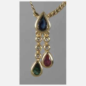 Collier mit Steinbesatz