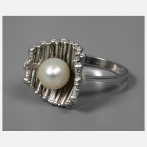 Damenring mit Perle