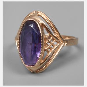 Damenring mit Steinbesatz