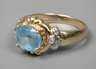 Damenring mit Blautopas