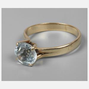 Damenring mit Aquamarin