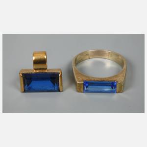 Schmuckset mit Steinbesatz