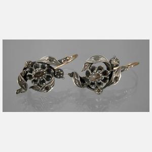 Paar historische Diamant-Ohrhänger