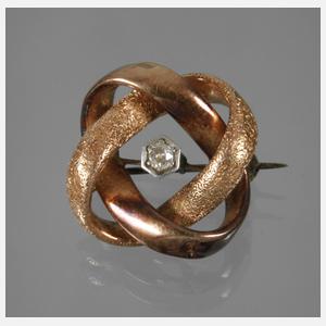Brosche mit Diamant