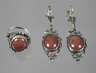 Schmuckset mit Rhodonit