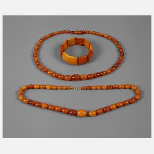 Konvolut Bernsteinschmuck