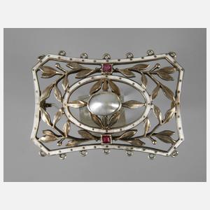 Brosche mit Steinbesatz