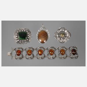 Konvolut Silberschmuck