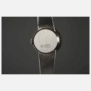 Dugena Damenarmbanduhr Weißgold