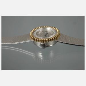 Dugena Damenarmbanduhr Weißgold