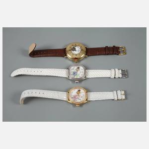 Drei Damenarmbanduhren Konstantin Weisz