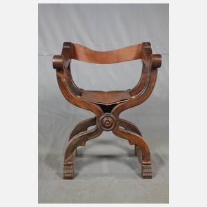 Paar Scherenstühle Renaissance