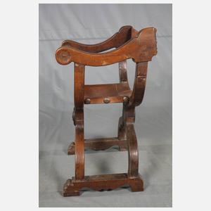 Paar Scherenstühle Renaissance