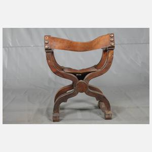 Paar Scherenstühle Renaissance