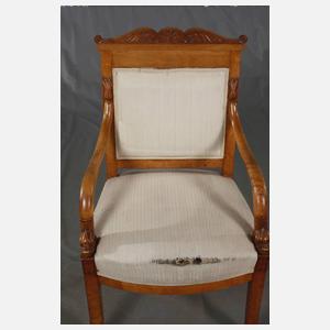 Paar Armlehnsessel mit Delphinen