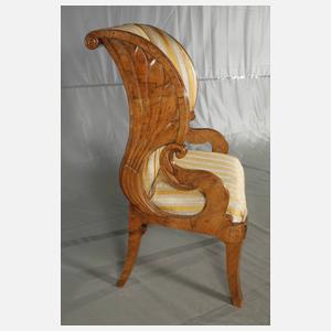 Imposanter Ohrensessel Biedermeier