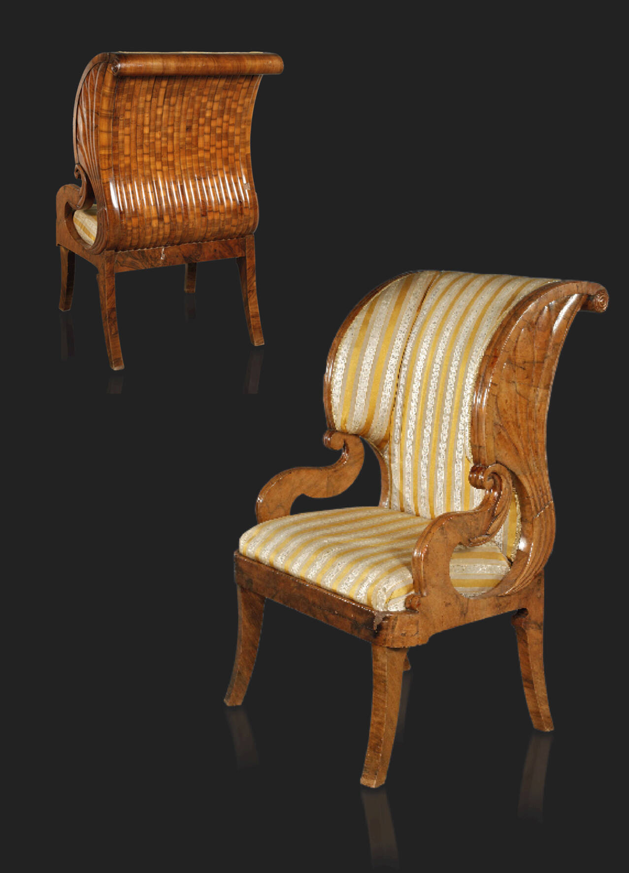 Imposanter Ohrensessel Biedermeier