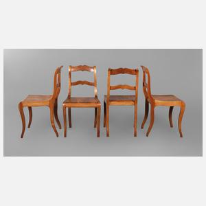 Vier Stühle Biedermeier