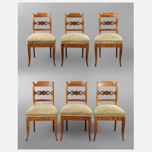 Sechs Stühle Biedermeier