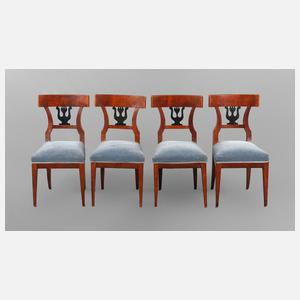 Vier Stühle Biedermeier