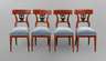 Vier Stühle Biedermeier
