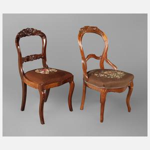 Zwei Stühle Louis Philippe