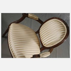 Paar neoklassizistische Sessel