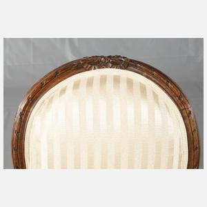 Paar neoklassizistische Sessel