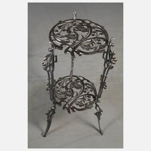 Paar Eisentische Jugendstil