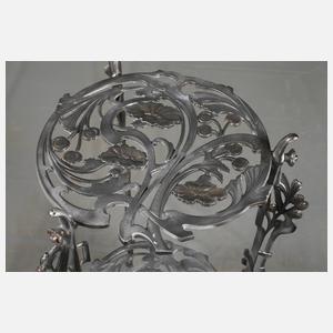 Paar Eisentische Jugendstil