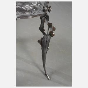 Paar Eisentische Jugendstil