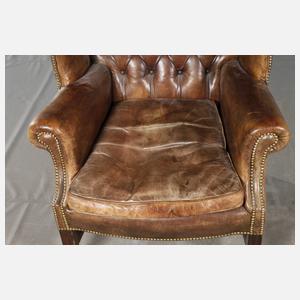 Paar Chesterfield Ohrensessel