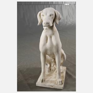 Gartenfigur Jagdhund
