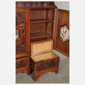 Zwei Pfeilerschränke Jugendstil