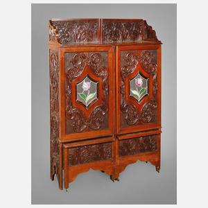 Zwei Pfeilerschränke Jugendstil