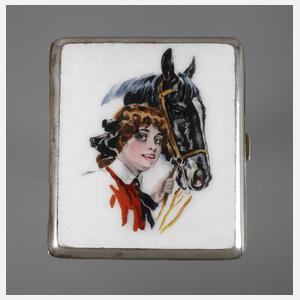 Zigarettenetui Emaille