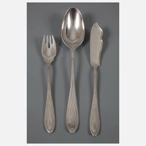 Hans Christiansen Fischbsteck und drei Löffel