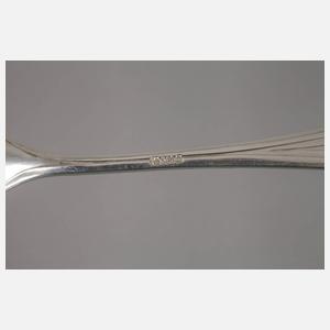 Hans Christiansen Fischbsteck und drei Löffel