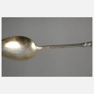 Zwölf Mokkalöffel Silber