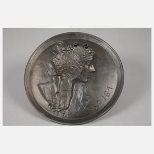 Wandplatte nach Alphonse Mucha